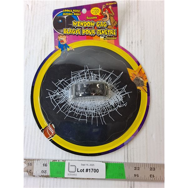 Hockey Puck Window Gag 7"