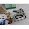 Image 5 : Assorted O Ring Seals, Plumbing Valves, Tow Rope, Staple Gun Model 694