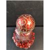 Image 2 : Red Christmas Candle with Bells and Christmas Tree Ornament - Sealed
