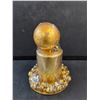 Image 2 : Gold Color Christmas Candle with Bells and Christmas Tree Ornament - Sealed