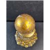 Image 3 : Gold Color Christmas Candle with Bells and Christmas Tree Ornament - Sealed