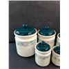 Image 2 : 5 pc Ceramic Canister Set - Made in Taiwan