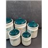 Image 3 : 5 pc Ceramic Canister Set - Made in Taiwan