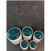 Image 4 : 5 pc Ceramic Canister Set - Made in Taiwan