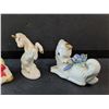 Image 3 : (3)  Ceramic Unicorn Ornaments