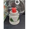 Image 5 : Christmas Pleasure Ceramic Hurricane Lamp with Glass Chimney
