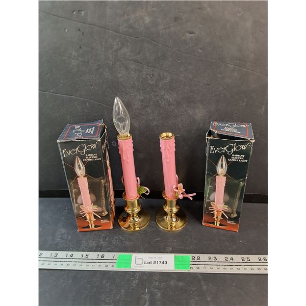 (2) Radiant Electric Candle Lights - As Is