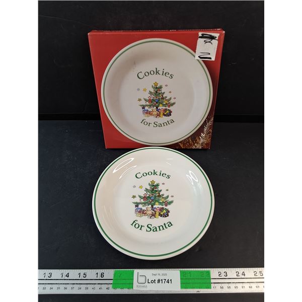 Cookies for Santa Ceramic Plate
