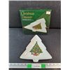 Image 1 : Christmas Treasure Fine Porcelain Tidbit Dish 24k Gold Trim
