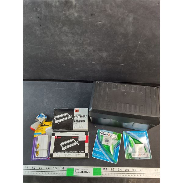 Paper Fasteners, Dryline Grip , Date Stamp, Black Box