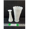 Image 1 : Milk Glass Vases