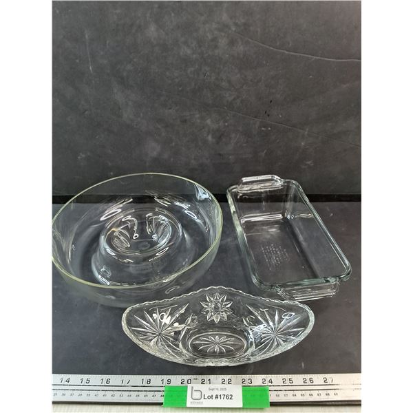 Bundt Glass Baking Pan, Glass Baking Dish, Glass Candy Dish