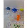 Image 2 : Water Pitchers, Measuring Cup, Water Bottle, Serving Tray 16" x 11"
