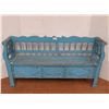 Image 1 : * Ethnic Handmade Storage Bench - 59" x 14" x 30.5" - CANNOT SHIP