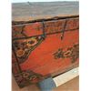 Image 3 : * Antique Wooden Handpainted Storage Trunk - 42.5" x 22.5" x 14" CANNOT SHIP