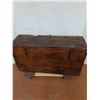 Image 6 : * Antique Wooden Handpainted Storage Trunk - 42.5" x 22.5" x 14" CANNOT SHIP