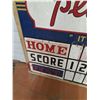 Image 2 : * Vintage Player's Brand Sports Scoreboard - 98" x 50" - CANNOT SHIP