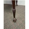 Image 2 : #Antique Eagle Claw w/Glass Orb Feet Entryway Table/Accent Table - 24" x 24" x 33" - CANNOT SHIP