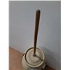 Image 4 : * #6 Butter Churn Crock - 20" x 12", Handle: 41.5" - CANNOT SHIP