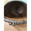Image 5 : # Chinese Antique Fruitwood & Wrought Iron Water Bucket - 18" x 25" Tall - CANNOT SHIP
