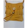 Image 2 : Indigenous Handmade Leather Purse - 6.5" x 6.5"
