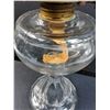 Image 3 : Antique Starburst Low-Max Kerosene/Oil Lamp w/Shade - 19" x 6"