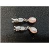 Image 2 : Pink Pearl Earring Set