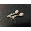 Image 3 : Pink Pearl Earring Set
