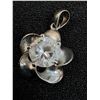 Image 3 : Sterling Silver Pendant w/Cubic Zirconia Gem