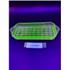 Image 1 : Vintage Uranium Glass Retangular Serving Dish - 9" x 4"