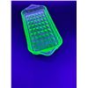 Image 4 : Vintage Uranium Glass Retangular Serving Dish - 9" x 4"