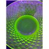 Image 3 : (2) Vintage Uranium Glass Salad Dining Bowls - 7" x 2"