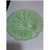 Image 4 : Vintage Uranium Glass Tree of Life Pattern Plate - 8.5"