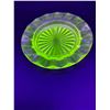 Image 2 : Vintage Uranium Glass Round Dish - 4" Diameter
