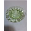 Image 4 : Vintage Uranium Glass Round Dish - 4" Diameter