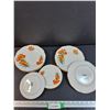 Image 1 : Saskatchewan Prairie Lily Pattern Plates: (8) 8" Dessert Plates & (4) 6" Dessert Plates