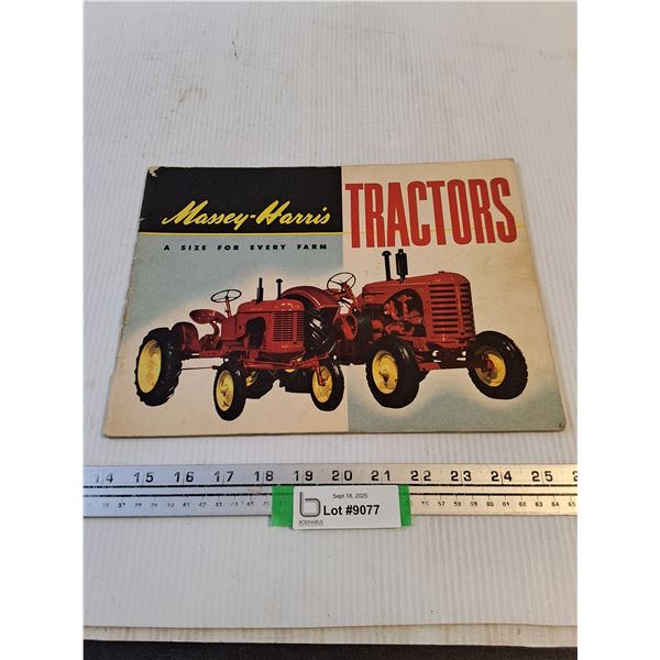 Vintage Massey-Harris Tractors Advertising Booklet
