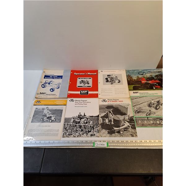(8) Massey-Ferguson Sales Brochures/Owner's Manuals