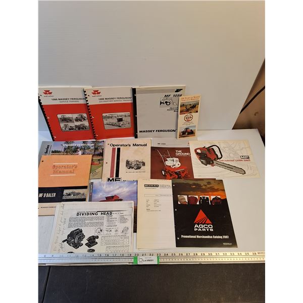 Assorted Mostly Massey-Ferguson Brochures/Manuals