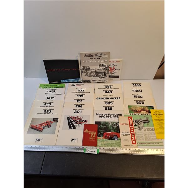 Assorted Massey-Ferguson Sales Pages/Brochures