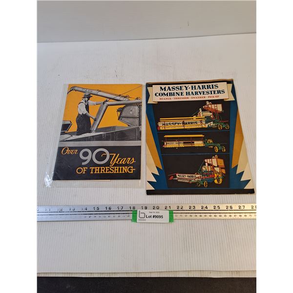 (2) Vintage Agriculture Company Brochures (Massey-Harris & Case)