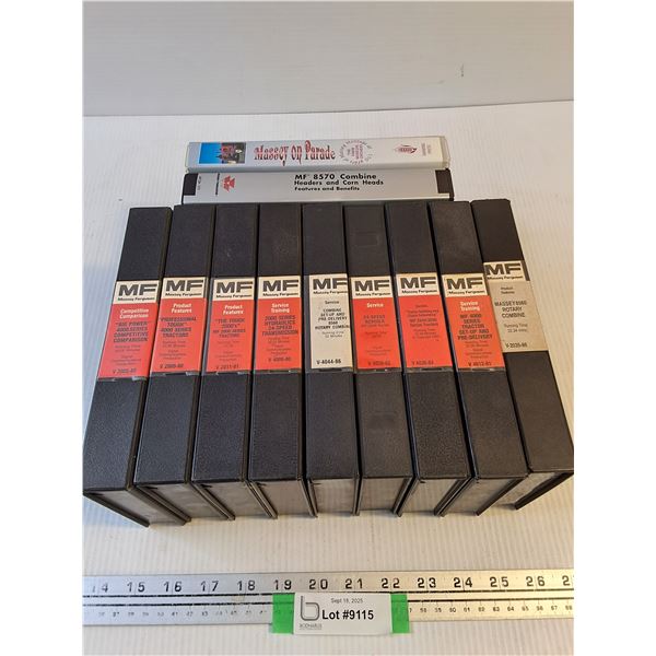 (11) Massey Ferguson VHS Tapes