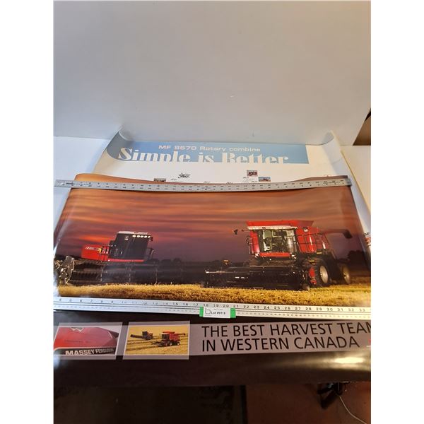 (3) Massey-Ferguson 3' x 5' Wall Posters