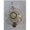 Image 5 : Clear Glass Oil Lamp Base & Conversion Kit For Oil Lamp