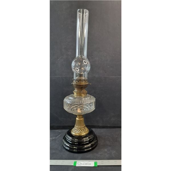 Antique Oil Lamp- 6" x 23.5"