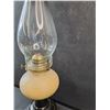 Image 4 : Vintage Glass Oil Lamp- 6" x 17"