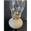 Image 5 : Vintage Glass Oil Lamp- 6" x 17"
