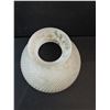 Image 2 : Vintage Ribbed Milk Glass Lamp Shade- 10" x 6"