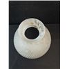 Image 3 : Vintage Ribbed Milk Glass Lamp Shade- 10" x 6"