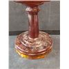 Image 2 : Red Glass Nu-Type Model B. Aladdin Oil Lamp - Small BB Hole